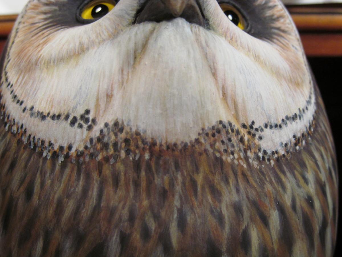 2012 - Short-eared Owl Palm Frond Sculpture by Laurie J. McNei