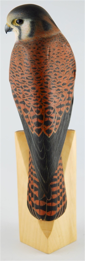 2004 - Female Kestrel Palm Frond Sculpture by Laurie J. McNeil