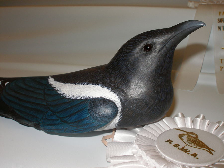 2007 - Black-billed Magpie Palm Frond Sculpture by Laurie J. McNeil
